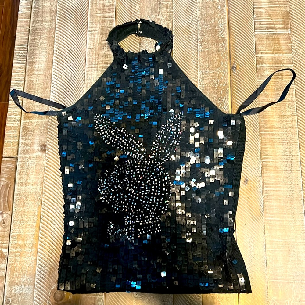 Playboy size medium black sequin